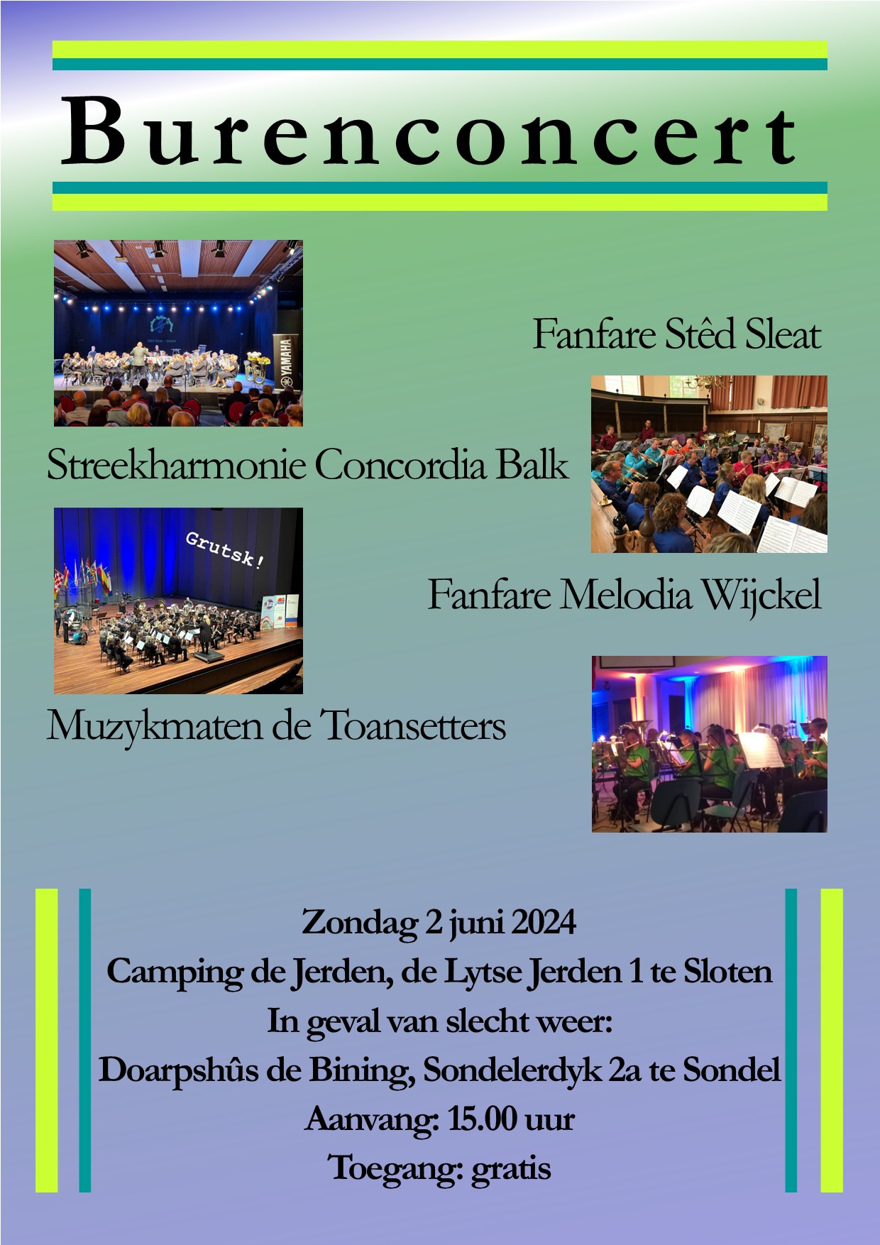 Burenconcert 2 juni 2024