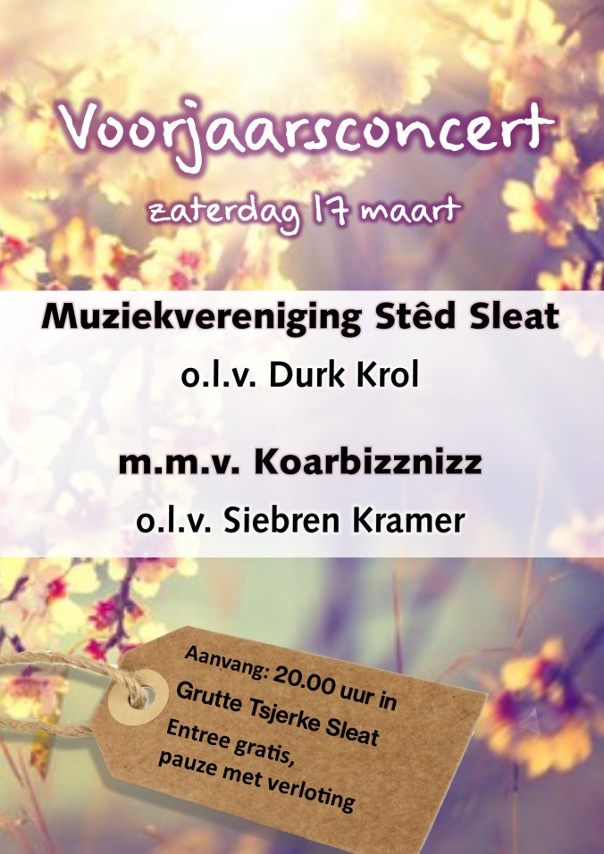Voorjaarsconcert 17 maart 2018